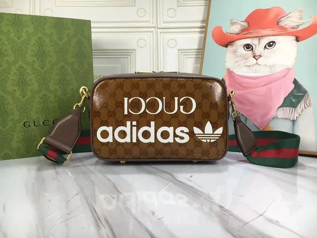 Gucci Crossbody Bag GG Monogram with Adidas Logo