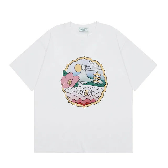 Casablanca Graphic Tee Japanese Landscape Print