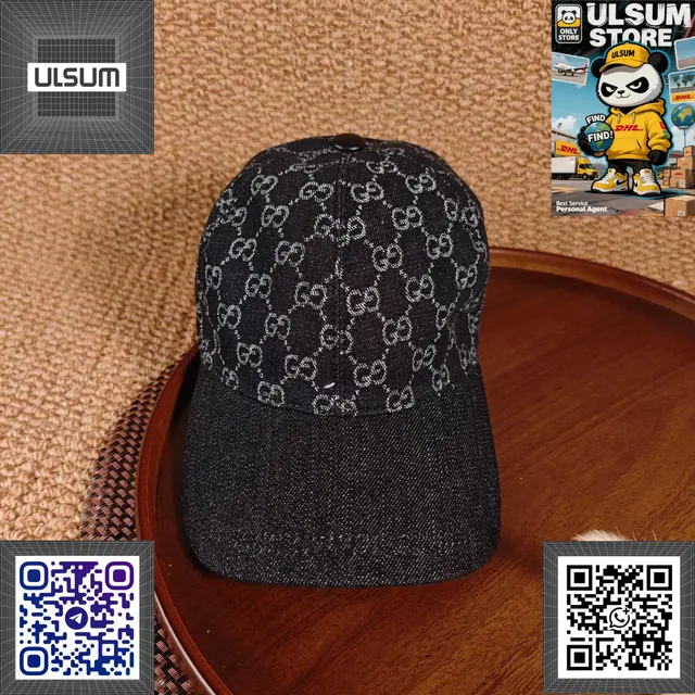 Gucci Baseball Cap GG Monogram Denim