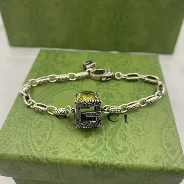 Gucci GG Marmont Bracelet Crystal-Embellished
