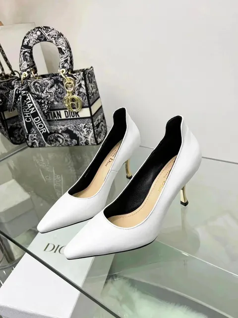 Dior J'adior Pump White Leather