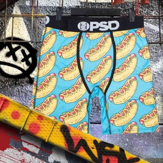 PSD Boxer Briefs Hot Dog Print