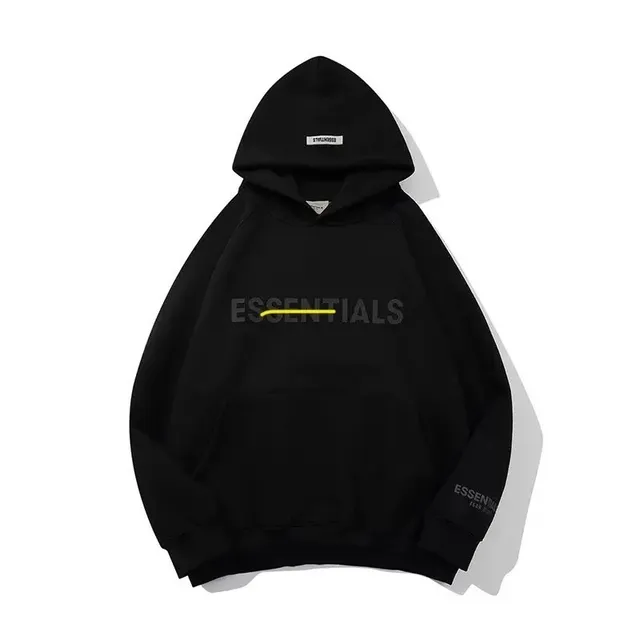 Fear of God Essentials Hoodie Yellow Line