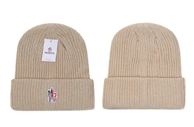 Moncler Ribbed Beanie Logo Patch