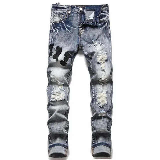 Levi's 501 Distressed Patchwork