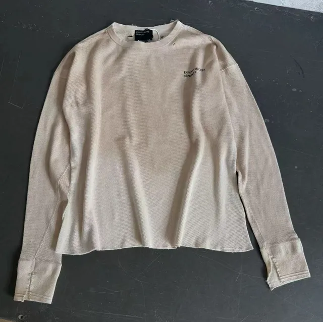Enfants Riches Déprimés Long-Sleeve Top Distressed Ribbed