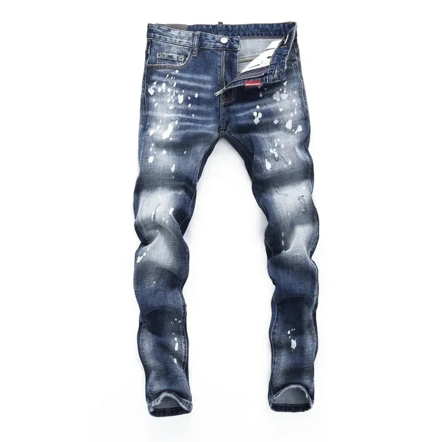 Dsquared2 Slim Fit Jeans Paint Splatter Wash