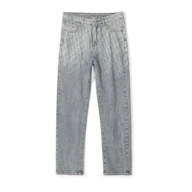 Dior Jeans Oblique Logo Print
