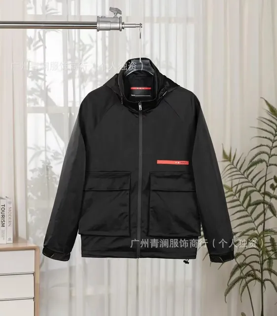 Prada Hooded Jacket Red Label Detail