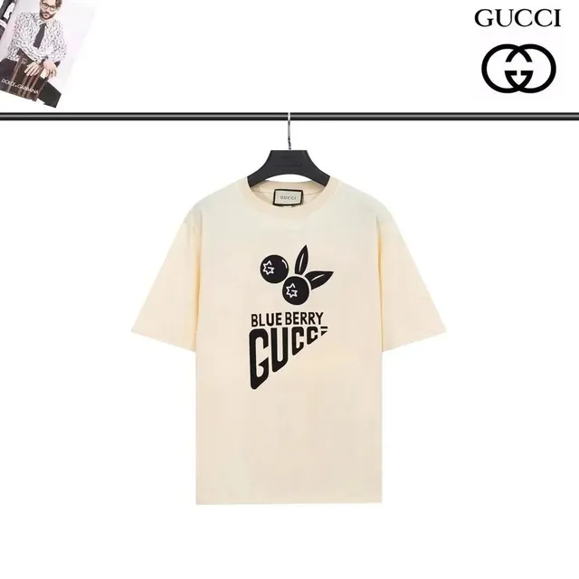 Gucci Blue Berry Graphic Tee Blue Berry Print