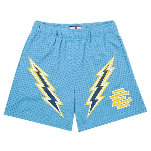 Eric Emanuel Mesh Shorts Lightning Bolt