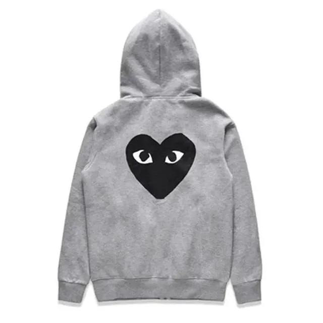 Comme des Garçons Heart Hoodie Black Heart Eyes