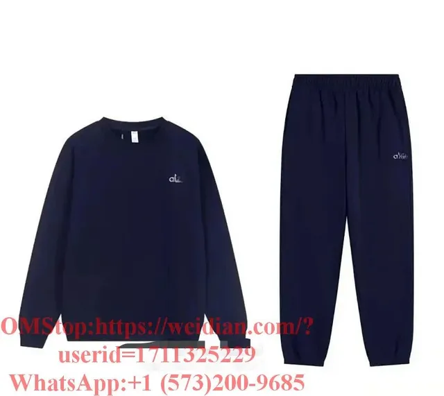 Off-White Crewneck and Joggers Set Navy with Logo