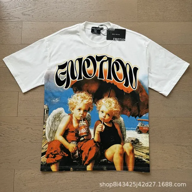 Mixed Emotion Graphic Tee Emotion Print