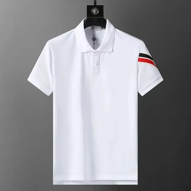 Moncler Polo Shirt Striped Sleeve