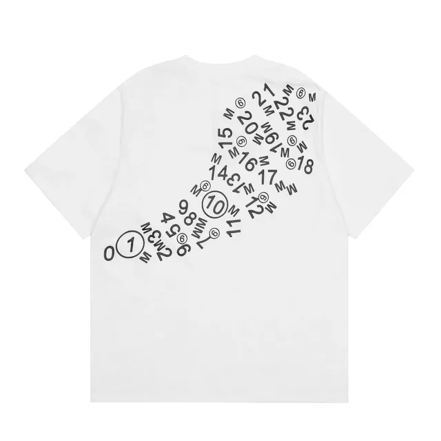 Maison Margiela Number Print T-Shirt Numeric Logo