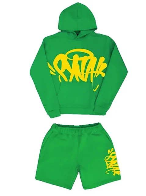 Corteiz Hoodie and Shorts Set Graffiti Logo