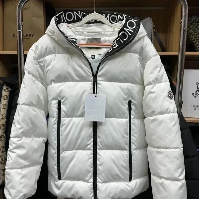 Moncler Puffer Jacket Logo Hood Trim