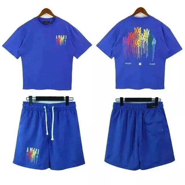 Amiri Shorts Set Rainbow Logo