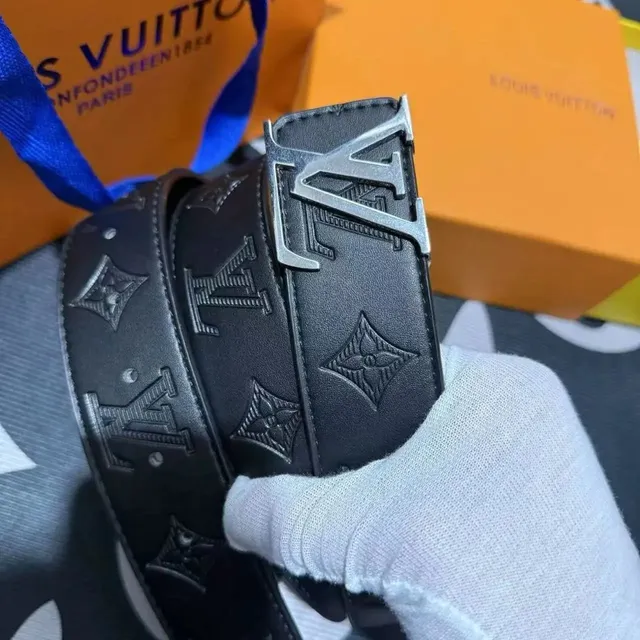 Louis Vuitton LV Initiales Belt Monogram Embossed