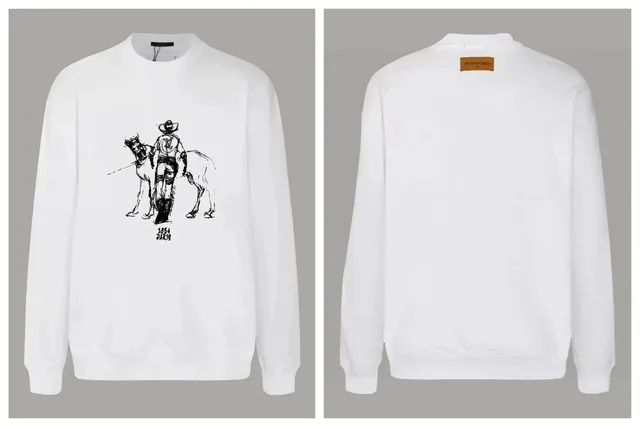 Louis Vuitton Crewneck Sweatshirt Cowboy Print