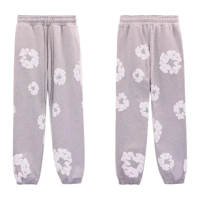 Jogger Pants Scrunched Hair Tie Print