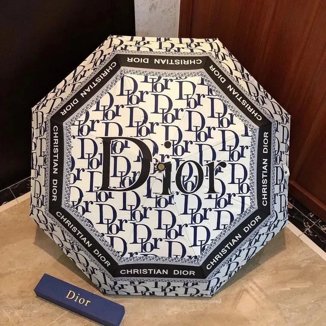Dior Umbrella Oblique Logo Print