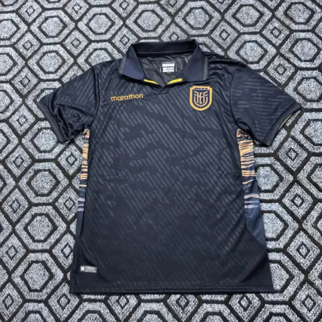 Performance Polo Jersey Black with Gold Accents