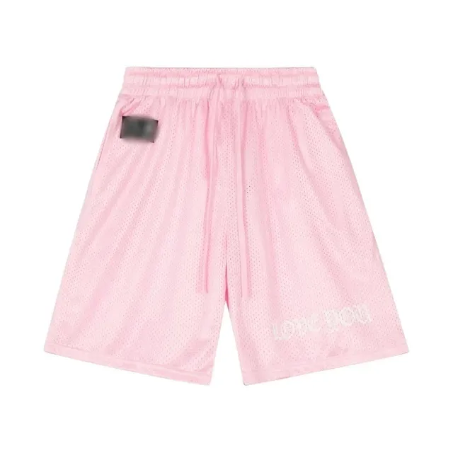 Mesh Shorts Love You Embroidery