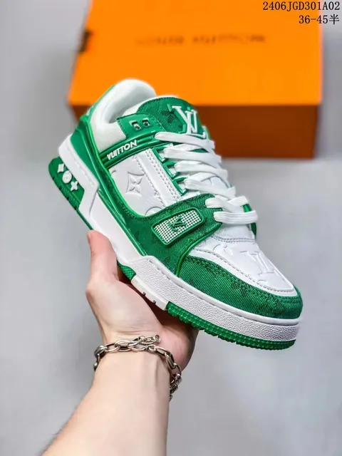 Louis Vuitton LV Trainer Monogram Green