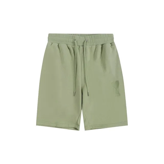 Amiri Heart Logo Shorts Olive Green