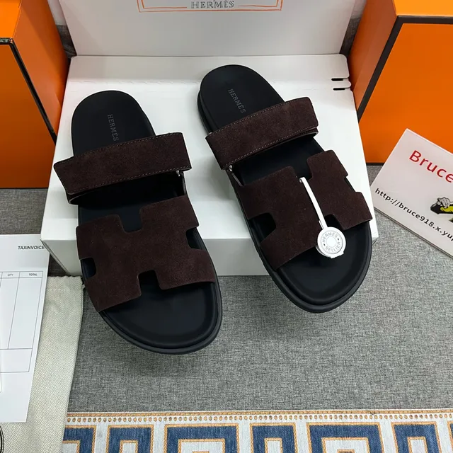 Hermès Oran Sandal Suede H-Strap