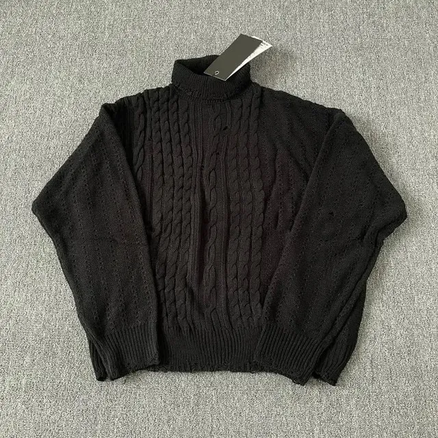Cable Knit Turtleneck Sweater Classic Cable Pattern