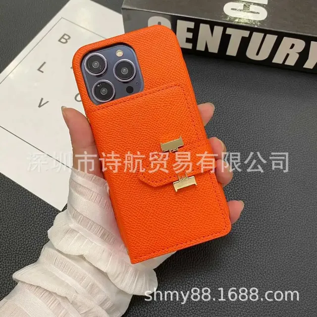 Hermès Phone Case with Cardholder Epsom Leather