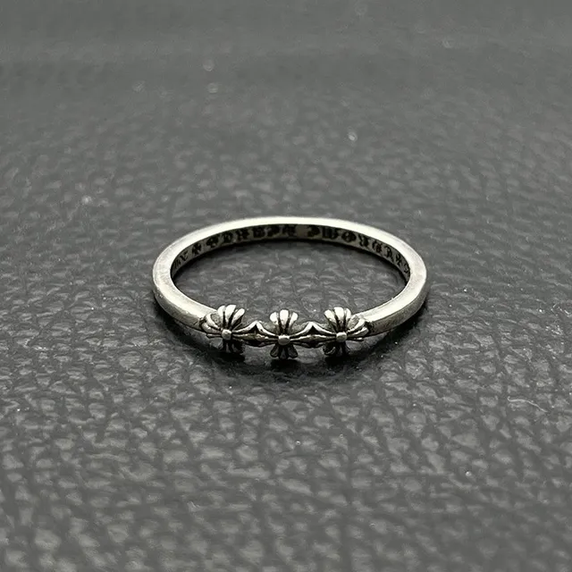 Chrome Hearts Cross Ring Triple Cross