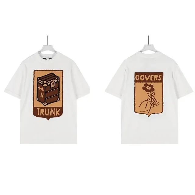 Louis Vuitton Graphic T-Shirt Trunk & Flower Shield Print
