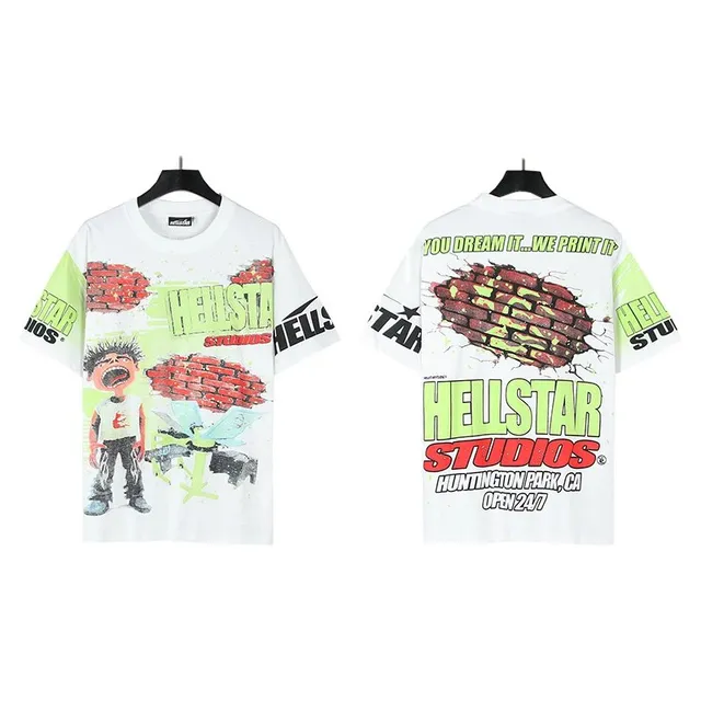 Hellstar Graphic Tee Brick Wall Print