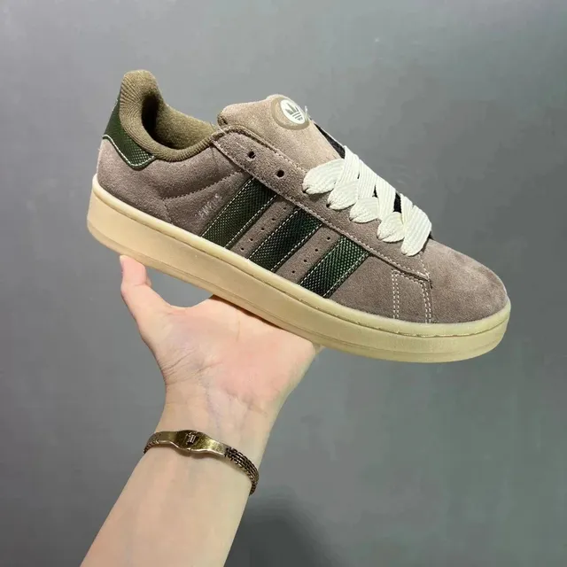 Adidas Superstar Suede Green Stripe