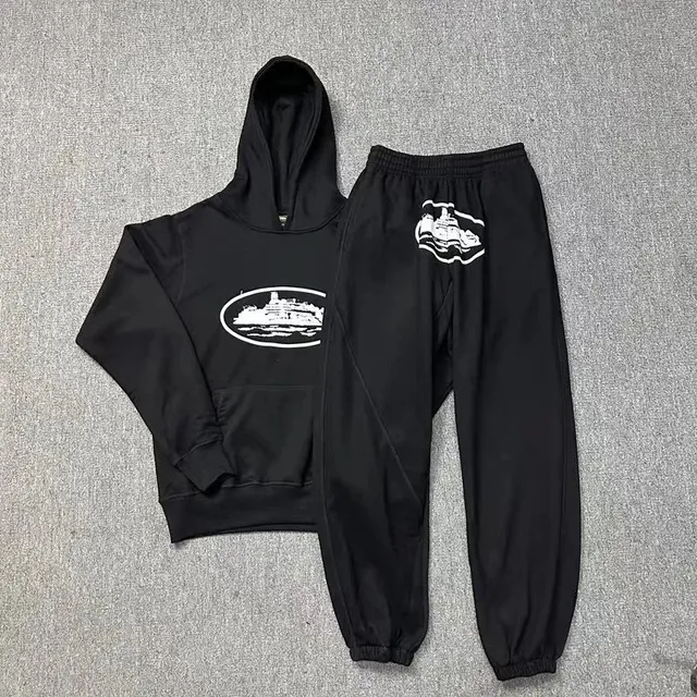 Corteiz Hoodie and Joggers Set Ship Logo