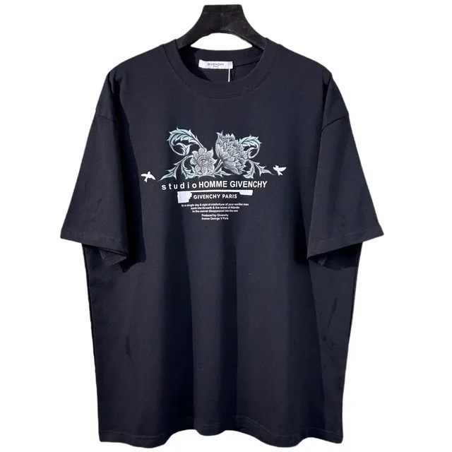Givenchy Studio Homme Graphic Tee Floral Print