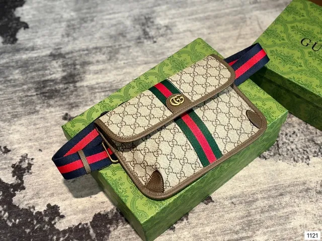 Gucci Web Belt Bag GG Supreme with Web Stripe
