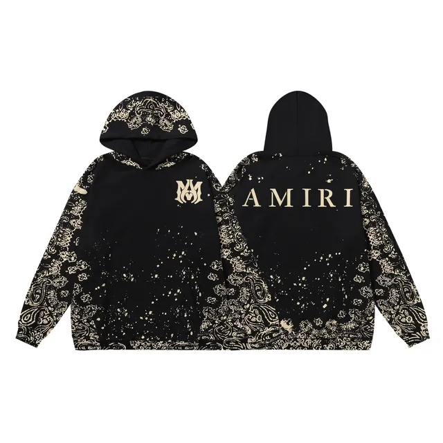 Amiri Hooded Sweatshirt Paisley Print