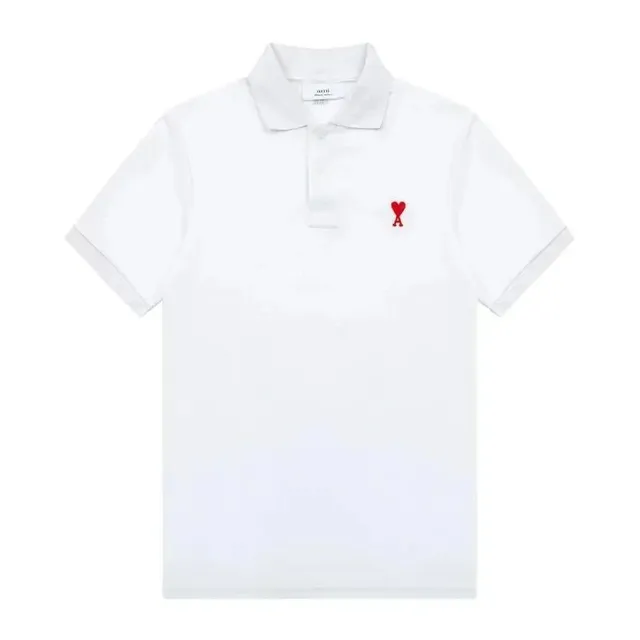 Amiri Polo Shirt Red Heart Logo