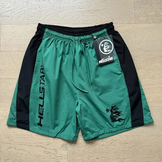 Hellstar Track Shorts Flame Logo