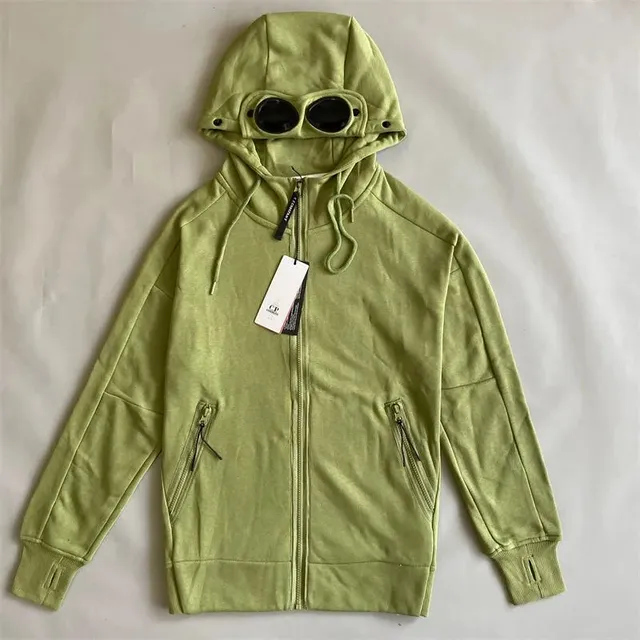 C.P. Company Goggle Hoodie Lime Green