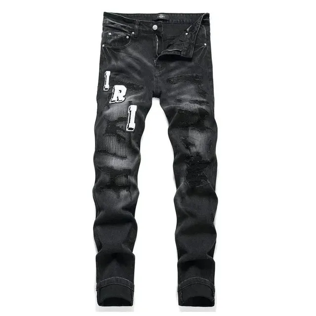 Distressed Jeans I.R.I. Patch