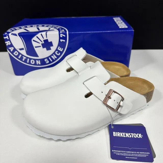 Birkenstock Boston Clog White