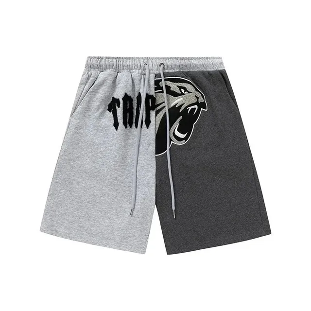 Trapstar Split-Panel Shorts Tiger Logo