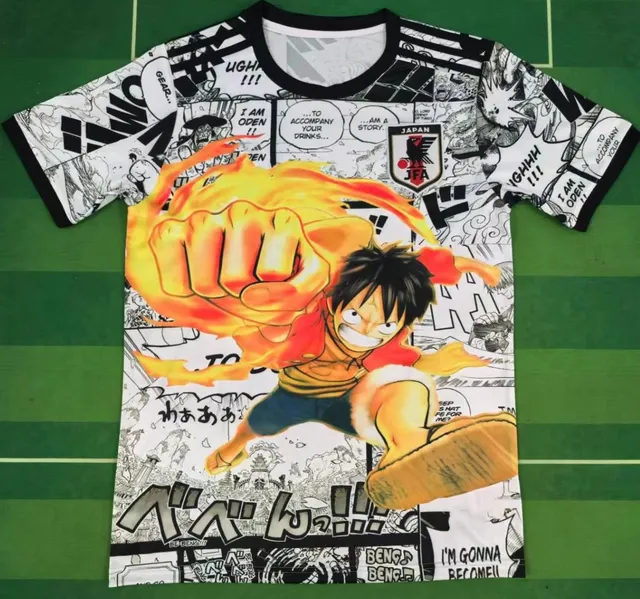 Japan National Team Graphic T-Shirt One Piece Manga Print