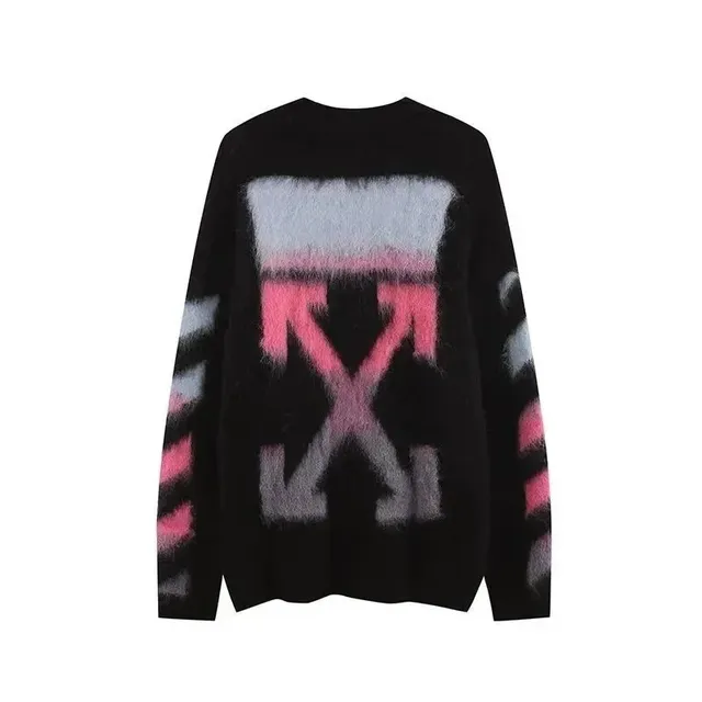 Off-White Oversized Knit Sweater Arrow Print